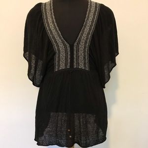 $118 Free People Sweet Boho Chic Black Dress/Top